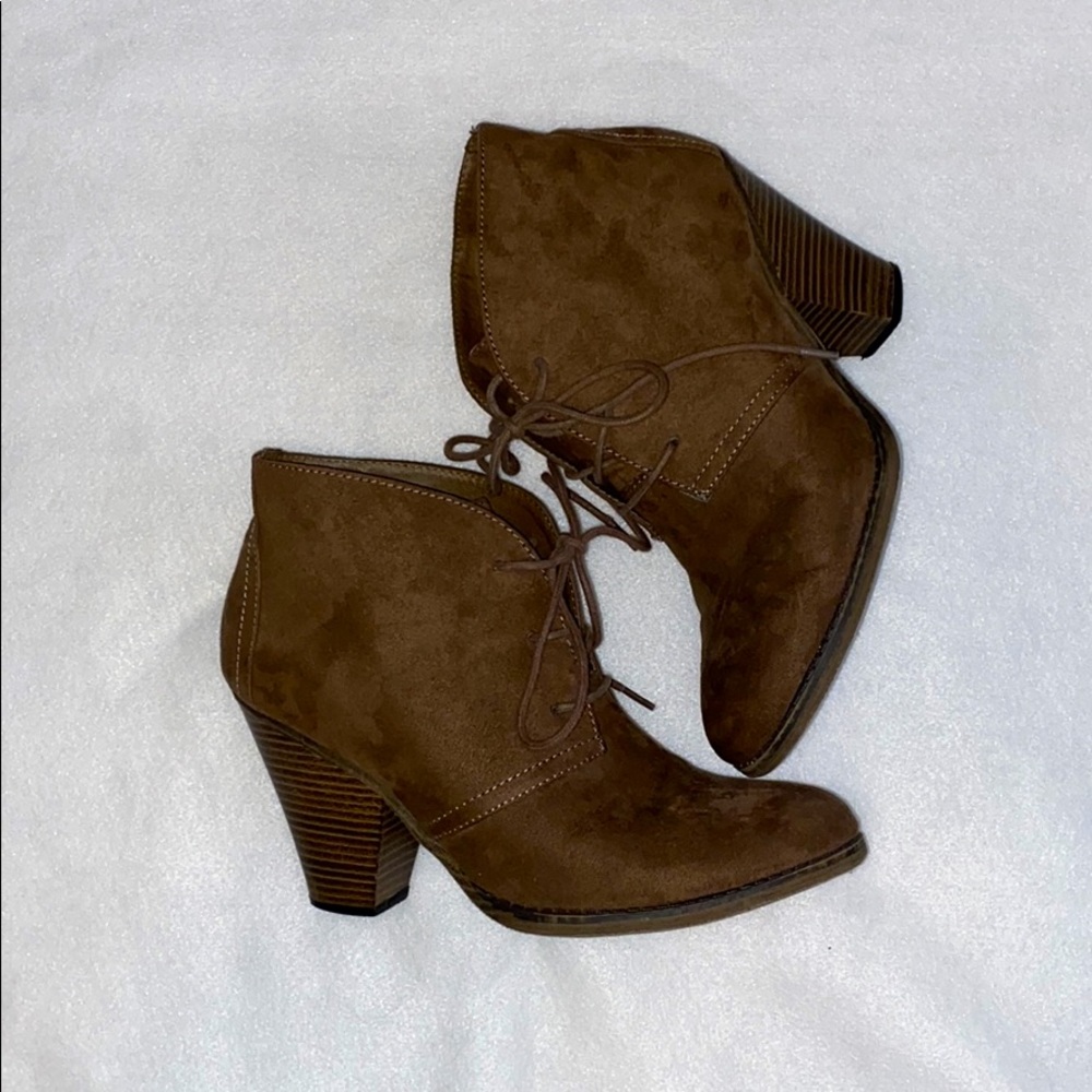 Women’s High Heel Brown Booties